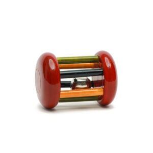 Toys Wooden Rattle Small Tumbler Red for Baby Boy & Girl – Perfect Rattle Set for Babies 1-6 Months | Safe | Smooth Rattle Toys for Newborns | Eco-Friendly Toy | Anti-Bacterial | Handcrafted