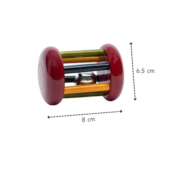 Toys Wooden Rattle Small Tumbler Red for Baby Boy & Girl – Perfect Rattle Set for Babies 1-6 Months | Safe | Smooth Rattle Toys for Newborns | Eco-Friendly Toy | Anti-Bacterial | Handcrafted - Image 3