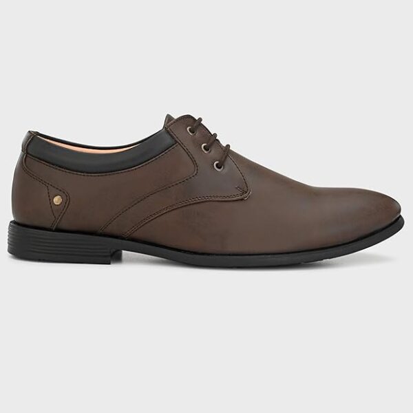 Men's Formal Classic Derby Lace-Up Formal Shoes for Office, Party,Wedding | Dress Shoes | Extra Cushioning Insole | Lightweight & Comfortable - Image 4