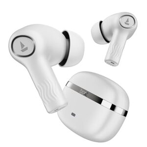 boAt Nirvana Ion, 120HRS Battery, Crystal Bionic Sound w/Dual EQ Modes, 4Mics ENx, App Support, Low Latency, IPX4, v.5.2 Bluetooth TWS in Ear Earbuds Wireless Earphones with mic (Ivory White)