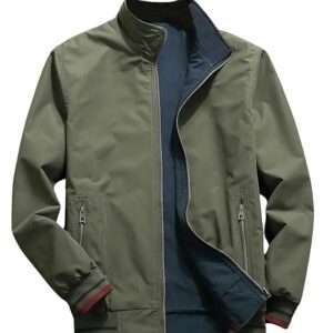 Men Polyester Jackets || Bomber Jacket For Men || Lightweight Outwear Sportswear Bomber Standard Length Jacket