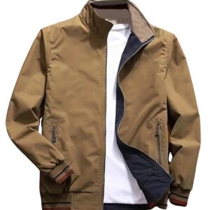 Men Polyester Jackets || Bomber Jacket For Men || Lightweight Outwear Sportswear Bomber Standard Length Jacket
