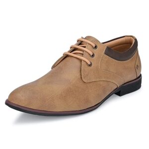 Men's Formal Classic Derby Lace-Up Formal Shoes for Office, Party,Wedding | Dress Shoes | Extra Cushioning Insole | Lightweight & Comfortable