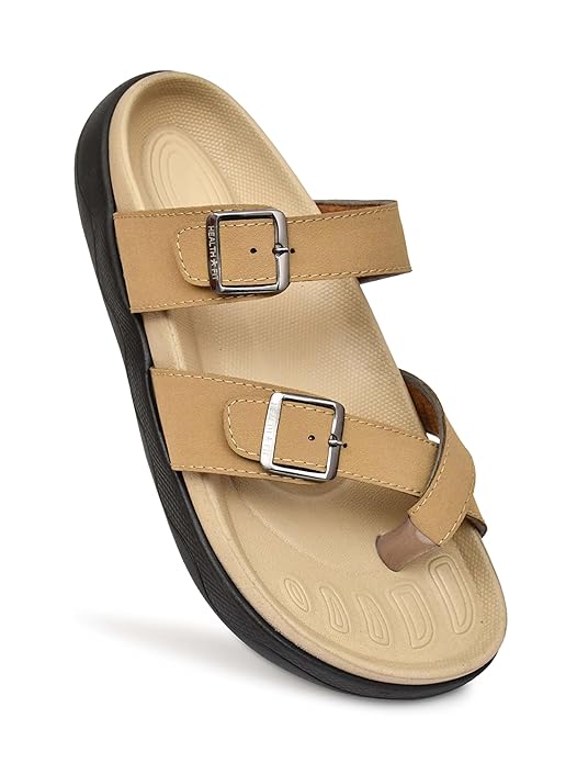 Extra Soft Premium Classic Cushion Sliders/with Adjustable Buckle Strap & Light Weight Anti-SkidWaterproof Luxurious Slippers for Men's