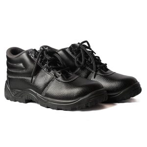 High Ankle Steel Toe Safety Shoes with Good Bond Strength for Industrial Work, 100% rexcine | Waterproof | Puncture Proof | Anti- Skid