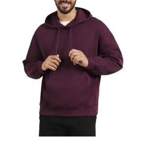 Men Oversized Hoodies Cotton Fleece Long Sleeve Hooded Sweatshirts for Men
